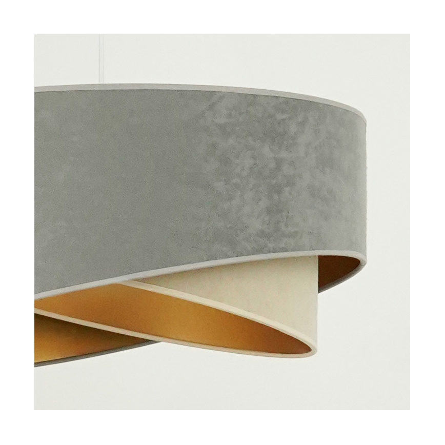 Brilagi - Suspension filaire LED LYRA 1xE27/15W/230V gris/beige/doré