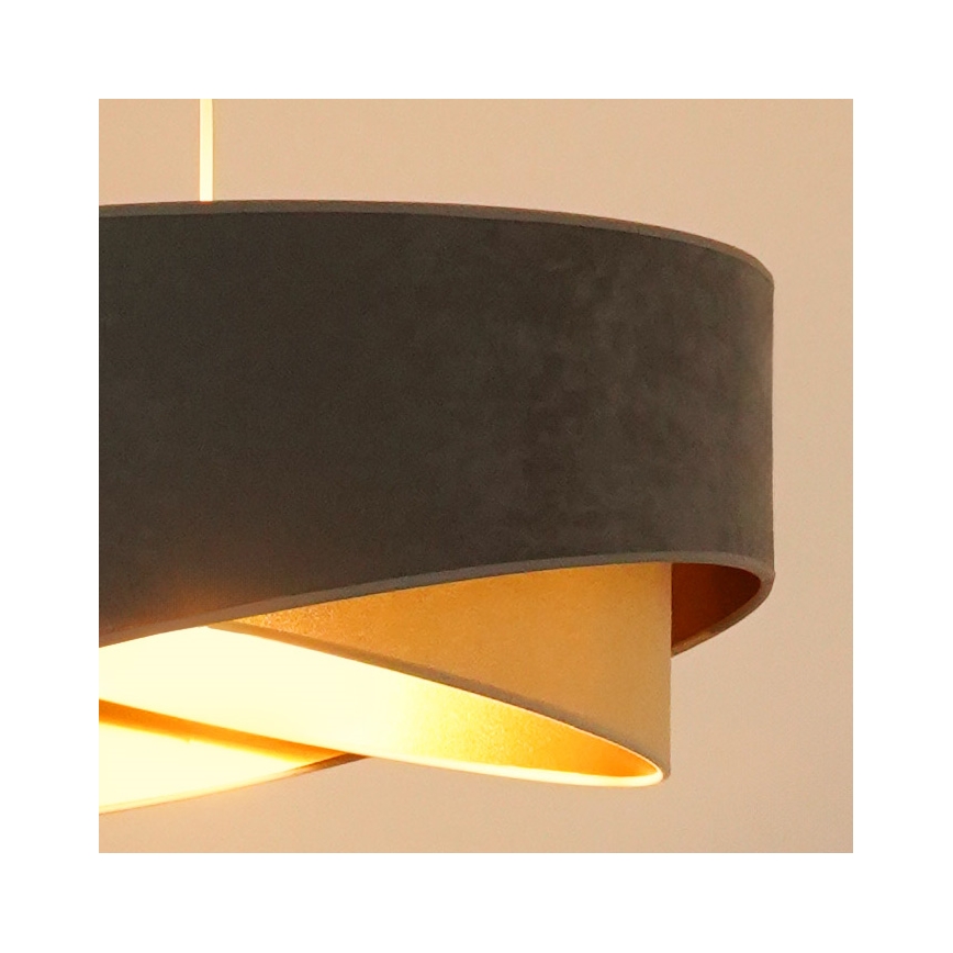 Brilagi - Suspension filaire LED LYRA 1xE27/15W/230V gris/beige/doré