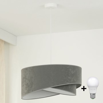 Brilagi - Suspension filaire LED LYRA 1xE27/15W/230V gris/blanc