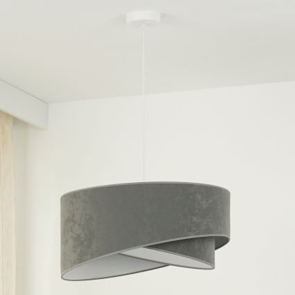 Brilagi - Suspension filaire LED LYRA 1xE27/15W/230V gris/blanc
