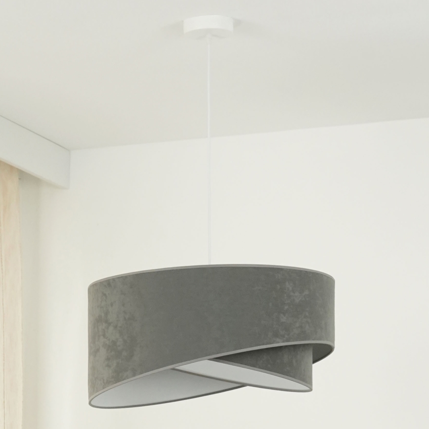 Brilagi - Suspension filaire LED LYRA 1xE27/15W/230V gris/blanc