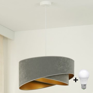 Brilagi - Suspension filaire LED LYRA 1xE27/15W/230V gris/doré