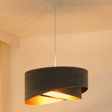 Brilagi - Suspension filaire LED LYRA 1xE27/15W/230V gris/doré