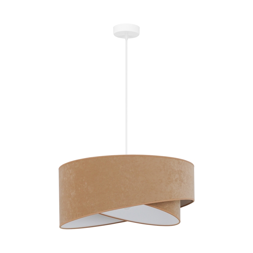 Brilagi - Suspension filaire LED LYRA 1xE27/15W/230V marron/blanc