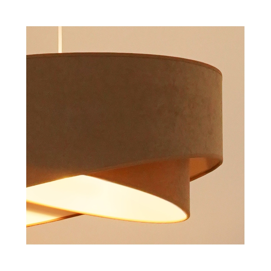 Brilagi - Suspension filaire LED LYRA 1xE27/15W/230V marron/blanc