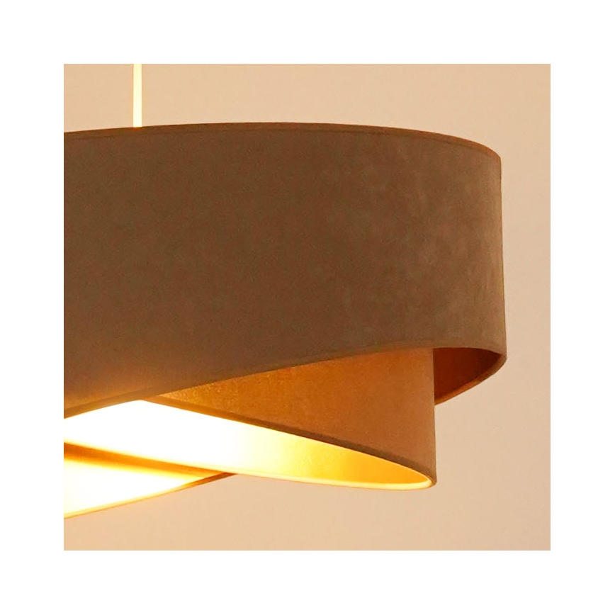 Brilagi - Suspension filaire LED LYRA 1xE27/15W/230V marron/doré