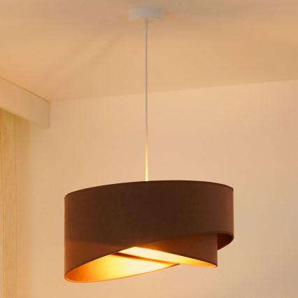 Brilagi - Suspension filaire LED LYRA 1xE27/15W/230V marron/doré