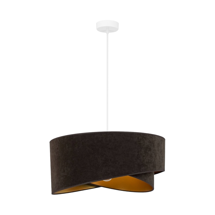 Brilagi - Suspension filaire LED LYRA 1xE27/15W/230V marron foncé/doré