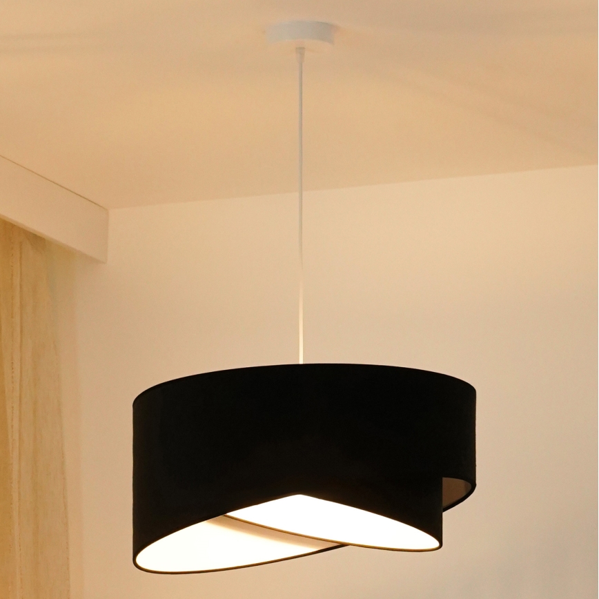 Brilagi - Suspension filaire LED LYRA 1xE27/15W/230V noir/blanc