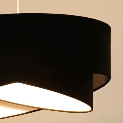 Brilagi - Suspension filaire LED LYRA 1xE27/15W/230V noir/blanc