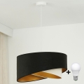 Brilagi - Suspension filaire LED LYRA 1xE27/15W/230V noir/crème/doré