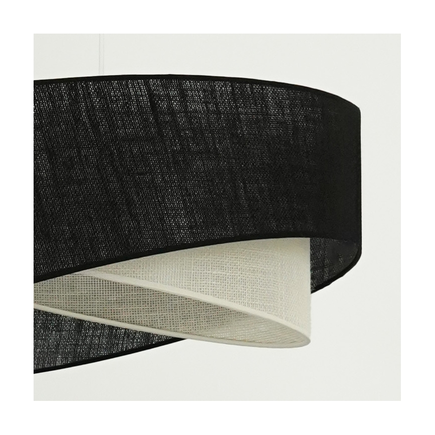 Brilagi - Suspension filaire LED LYRA 1xE27/15W/230V noir/crème