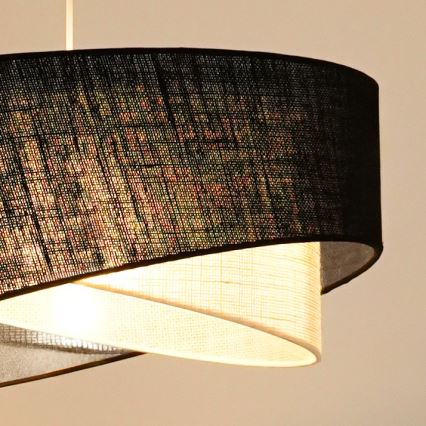 Brilagi - Suspension filaire LED LYRA 1xE27/15W/230V noir/crème