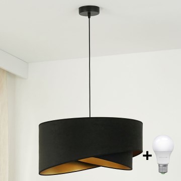 Brilagi - Suspension filaire LED LYRA 1xE27/15W/230V noir/doré