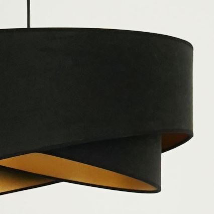 Brilagi - Suspension filaire LED LYRA 1xE27/15W/230V noir/doré
