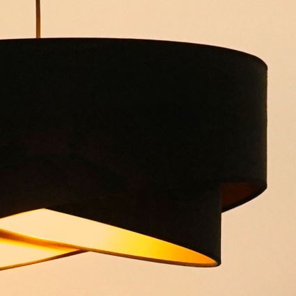 Brilagi - Suspension filaire LED LYRA 1xE27/15W/230V noir/doré