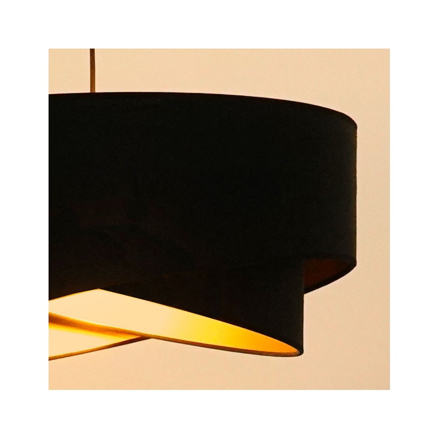 Brilagi - Suspension filaire LED LYRA 1xE27/15W/230V noir/doré
