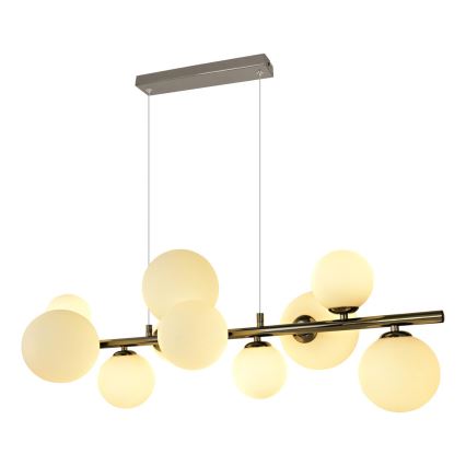 Brilagi - Suspension filaire LED MILLA 10xG9/3W/230V chrome brillant/blanc