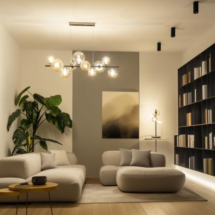 Brilagi - Suspension filaire LED MILLA 10xG9/3W/230V chrome brillant/doré