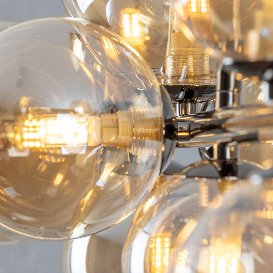 Brilagi - Suspension filaire LED MILLA 10xG9/3W/230V chrome brillant/doré