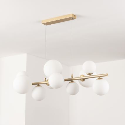 Brilagi - Suspension filaire LED MILLA 10xG9/3W/230V doré/blanc