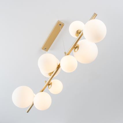 Brilagi - Suspension filaire LED MILLA 10xG9/3W/230V doré/blanc