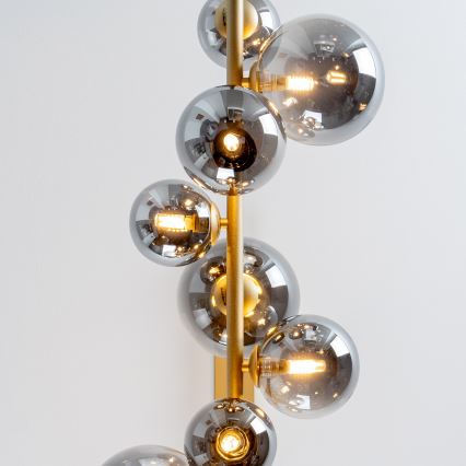 Brilagi - Suspension filaire LED MILLA 10xG9/3W/230V doré/fumé