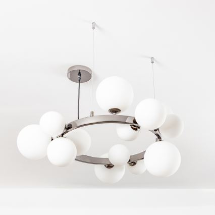 Brilagi - Suspension filaire LED MILLA 15xG9/3W/230V chrome brillant/blanc