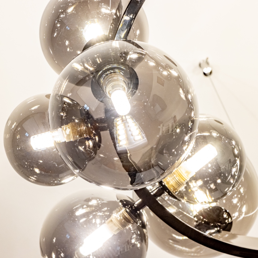 Brilagi - Suspension filaire LED MILLA 15xG9/3W/230V chrome brillant/fumé