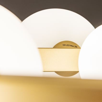 Brilagi - Suspension filaire LED MILLA 15xG9/3W/230V doré/blanc