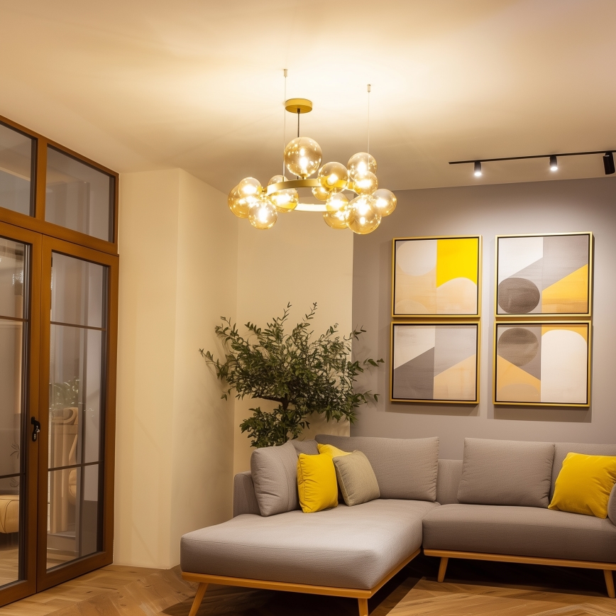 Brilagi - Suspension filaire LED MILLA 15xG9/3W/230V doré