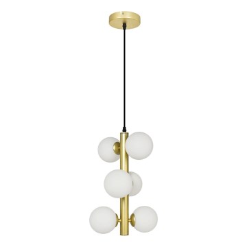 Brilagi - Suspension filaire LED MILLA 6xG9/3W/230V doré/blanc
