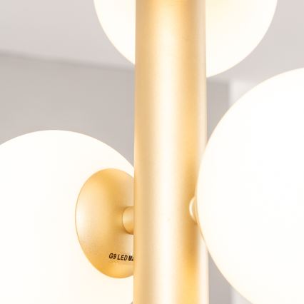 Brilagi - Suspension filaire LED MILLA 6xG9/3W/230V doré/blanc