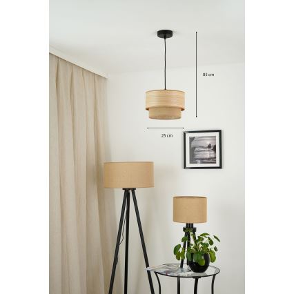 Brilagi - Suspension filaire MONTANA BOHO 1xE27/15W/230V d. 25 cm marron/noir