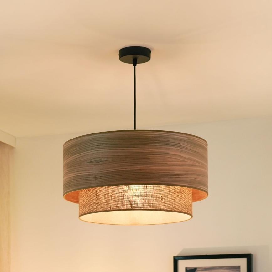 Brilagi - Suspension filaire MONTANA BOHO 1xE27/15W/230V d. 45 cm marron/noir