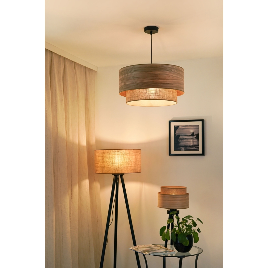 Brilagi - Suspension filaire MONTANA BOHO 1xE27/15W/230V d. 45 cm marron/noir