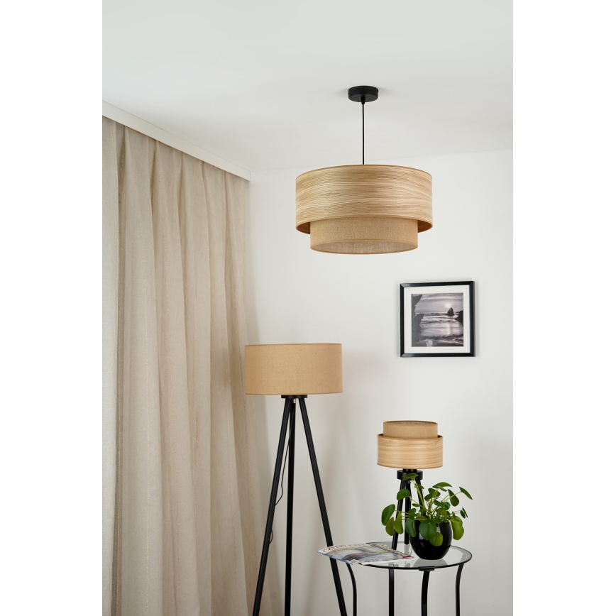 Brilagi - Suspension filaire MONTANA BOHO 1xE27/15W/230V d. 45 cm marron/noir