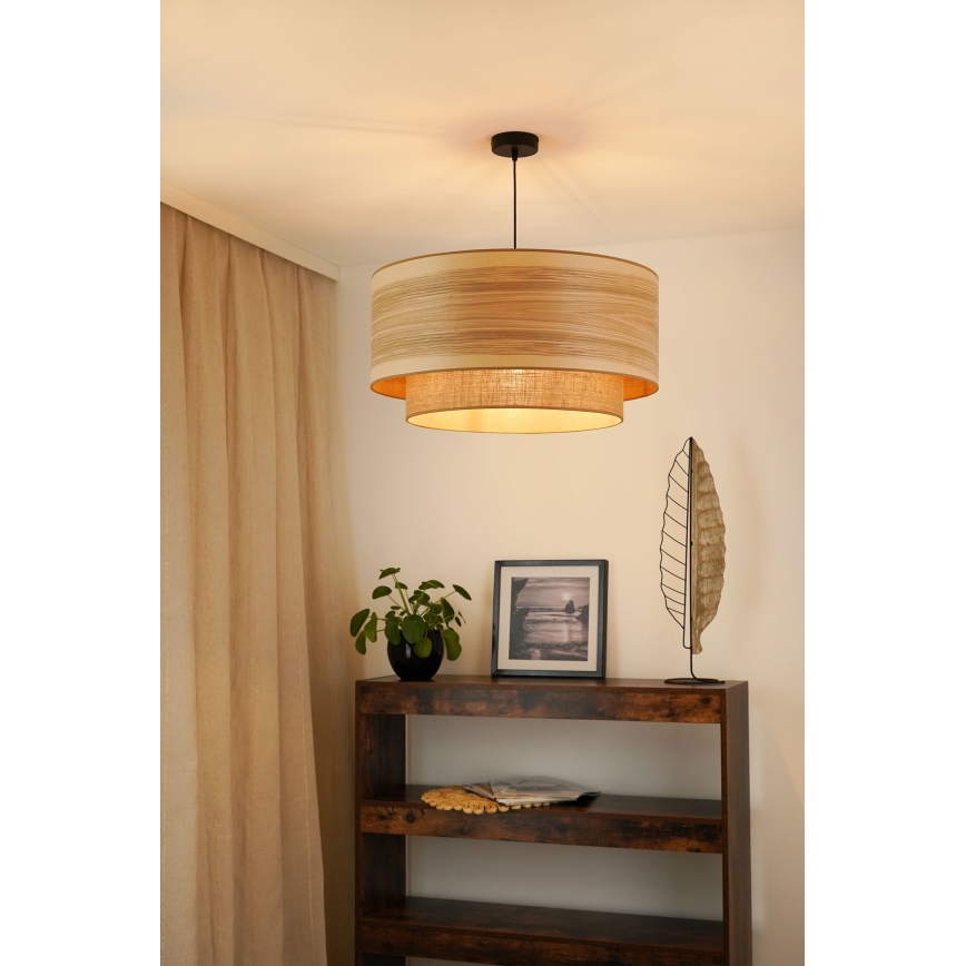 Brilagi - Suspension filaire MONTANA BOHO 1xE27/15W/230V d. 60 cm marron/noir