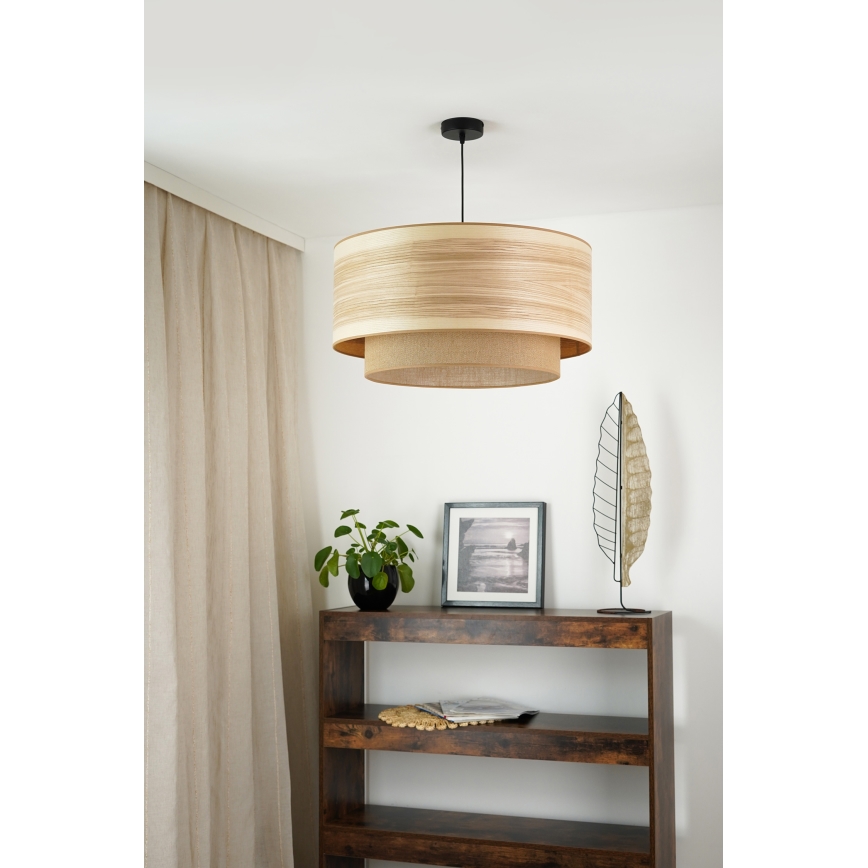 Brilagi - Suspension filaire MONTANA BOHO 1xE27/15W/230V d. 60 cm marron/noir