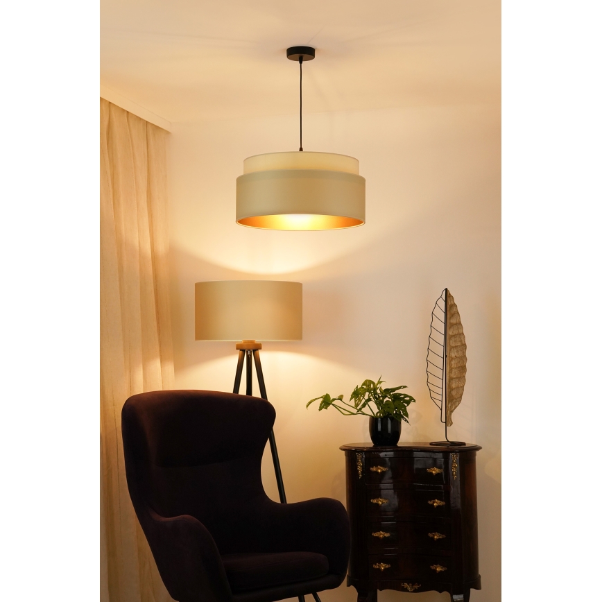 Brilagi - Suspension filaire OREGON VEGE 1xE27/15W/230V d. 45 cm beige