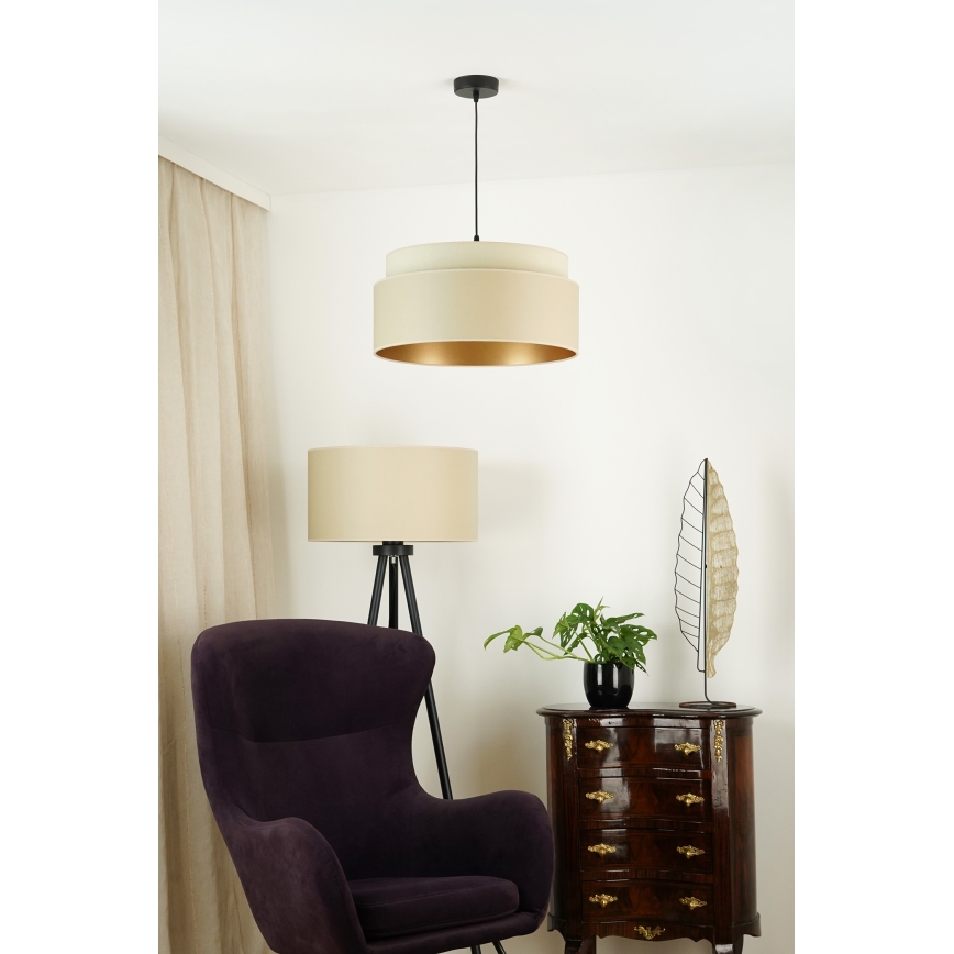 Brilagi - Suspension filaire OREGON VEGE 1xE27/15W/230V d. 45 cm beige