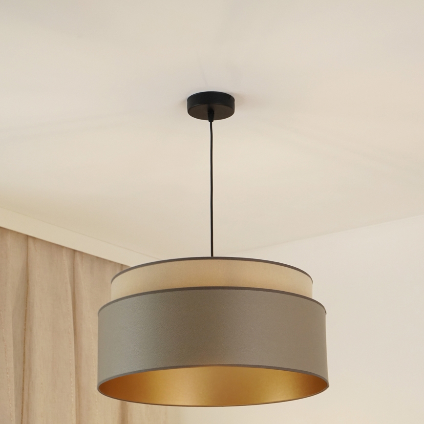 Brilagi - Suspension filaire OREGON VEGE 1xE27/15W/230V d. 45 cm gris
