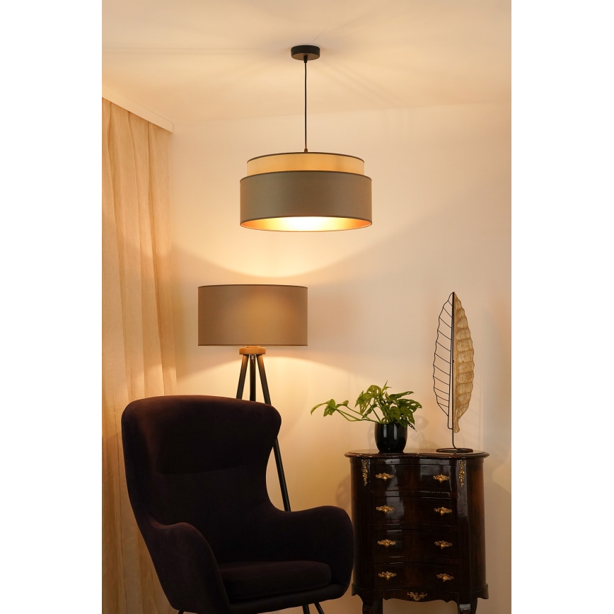 Brilagi - Suspension filaire OREGON VEGE 1xE27/15W/230V d. 45 cm gris