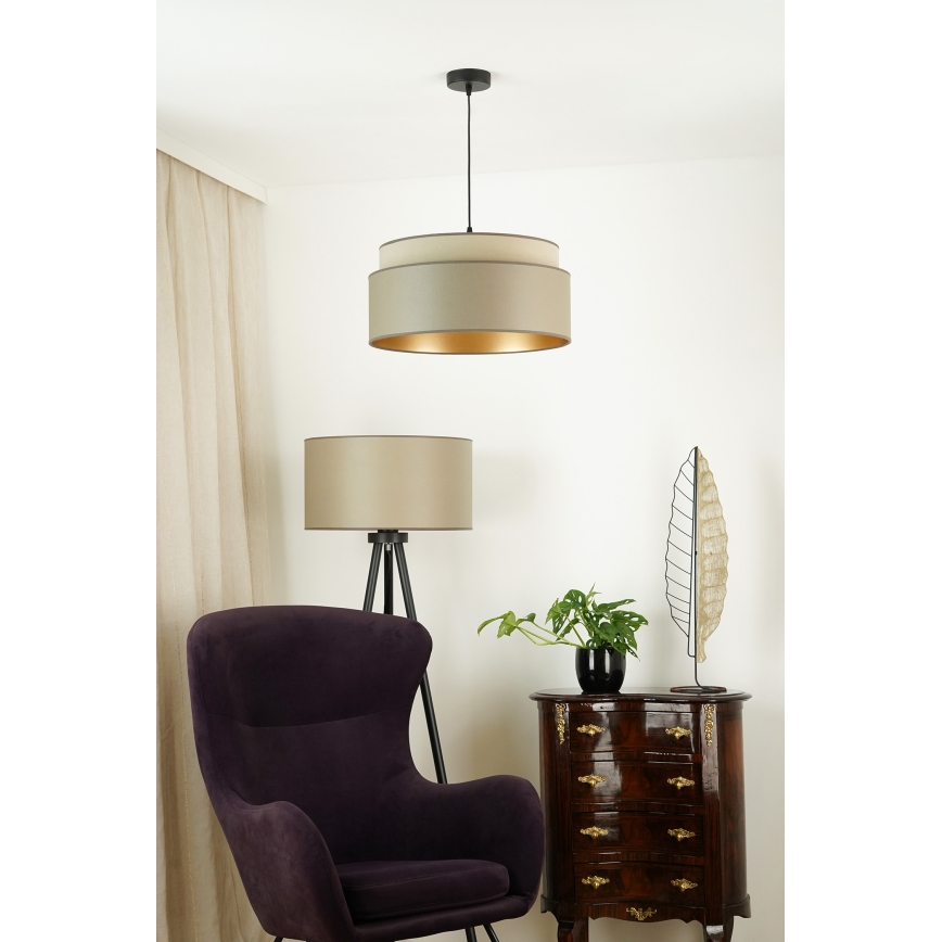 Brilagi - Suspension filaire OREGON VEGE 1xE27/15W/230V d. 45 cm gris
