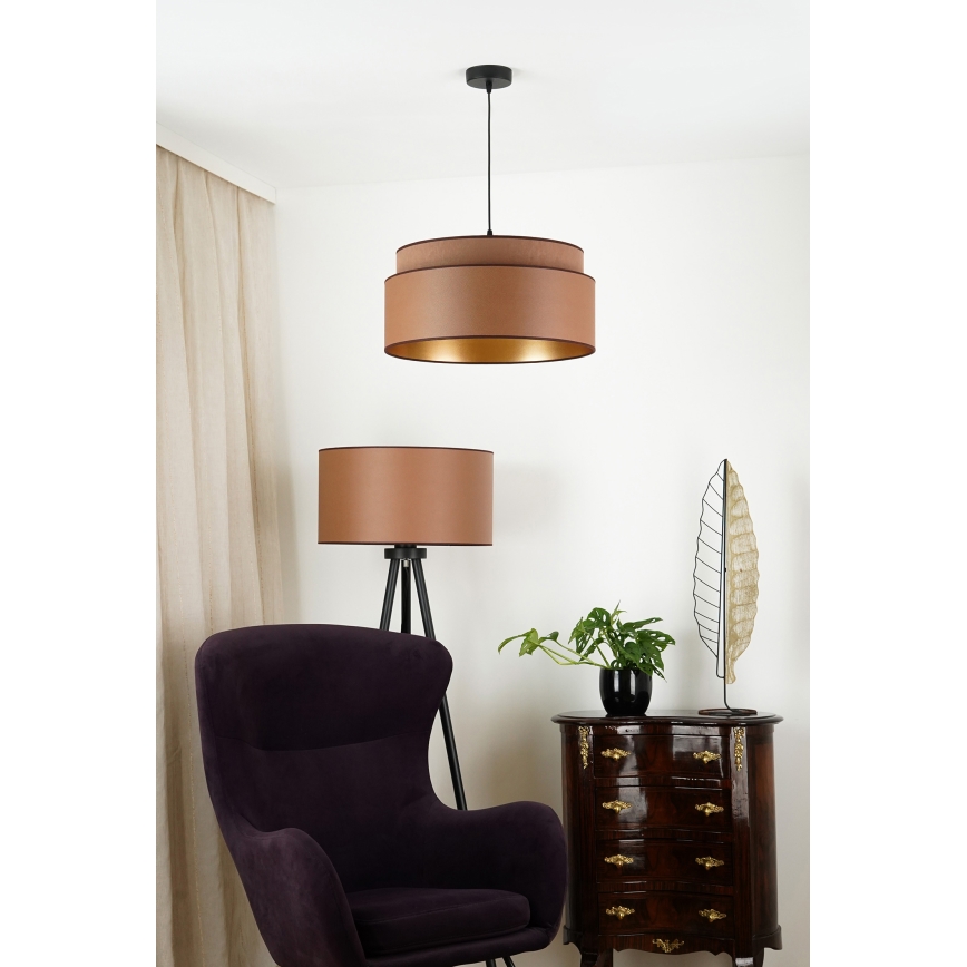 Brilagi - Suspension filaire OREGON VEGE 1xE27/15W/230V d. 45 cm marron