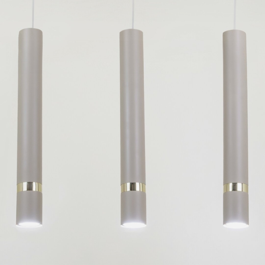 Brilagi - Suspension filaire POKER 3xGU10/25W/230V beige/doré