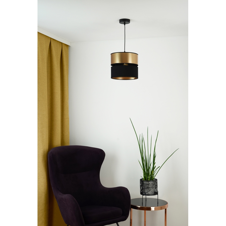 Brilagi - Suspension filaire ROYAL 1xE27/15W/230V d. 25 cm noir/doré
