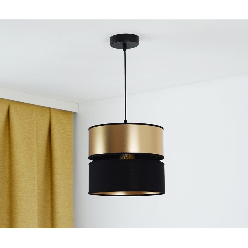 Brilagi - Suspension filaire ROYAL 1xE27/15W/230V d. 25 cm noir/doré