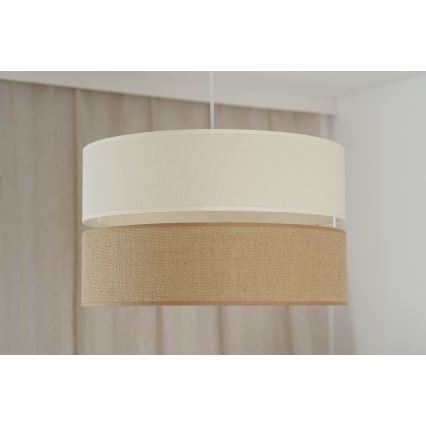 Brilagi - Suspension filaire ROYAL YUTE 1xE27/15W/230V d. 40 cm beige/crème