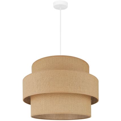 Brilagi - Suspension filaire SPACE YUTE 1xE27/15W/230V d. 50 cm beige/blanc